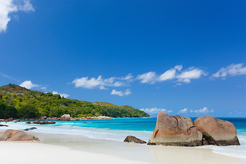 Image showing Stunning tropical beach at Seychelles