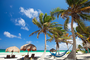 Image showing Beautiful Caribbean beach