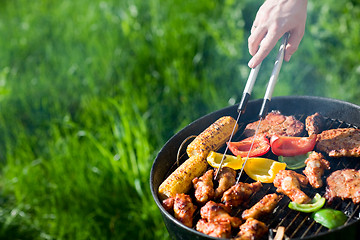 Image showing Grilling at summer weekend