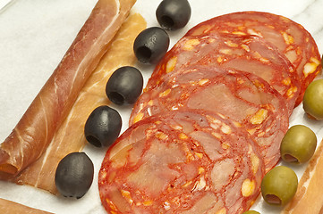 Image showing Chorizo sausage of Spain