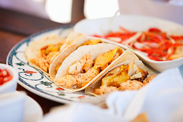 Image showing Delicious mexican tacos