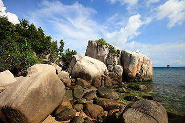 Image showing Rocky coast in Indonesia