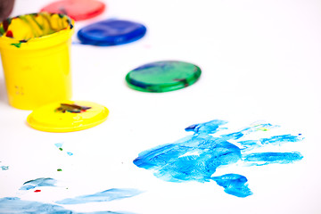 Image showing Finger paints