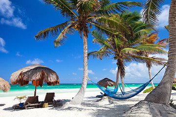 Image showing Beautiful Caribbean beach