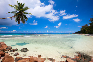 Image showing Idyllic beach in Seychelles