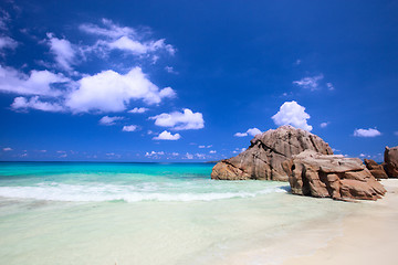 Image showing Idyllic beach in Seychelles