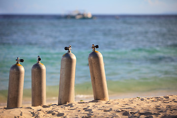 Image showing Scuba tanks