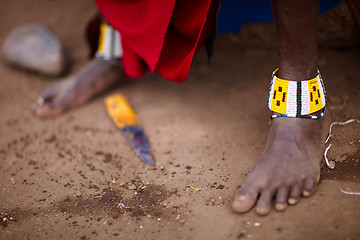 Image showing Masai traditional jewelry