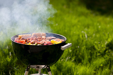 Image showing Grilling at summer weekend