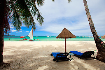Image showing Beautiful exotic beach