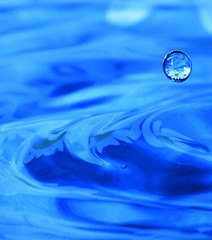 Image showing Blue drop