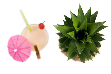 Image showing Pineapple and Pina Colada Cocktail