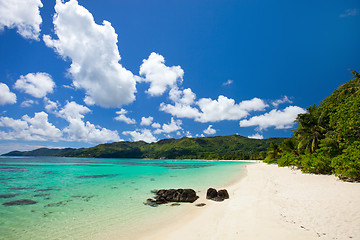 Image showing Stunning tropical beach at Seychelles