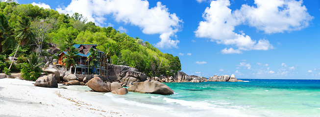 Image showing Tropical coast panorama