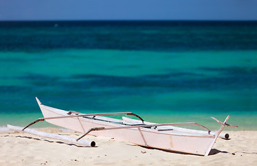 Image showing Boat at beach