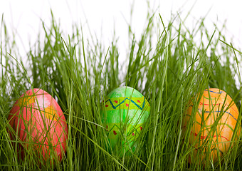 Image showing Three Easter eggs