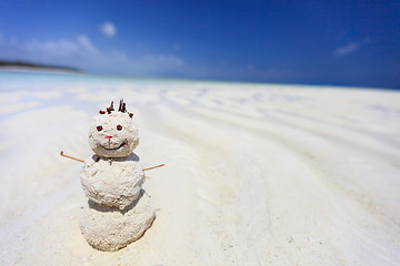 Image showing Tropical snowman