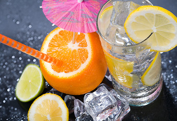 Image showing Citrus Ice Water