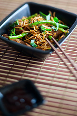 Image showing Delicious meat wok