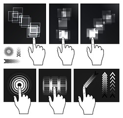 Image showing Touch screen gesture, interface