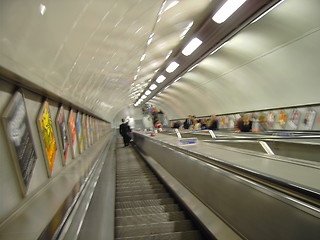 Image showing Underground Escalator