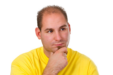 Image showing Thoughtful young man