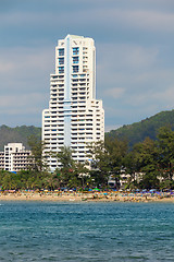 Image showing Large high-rise hotel. Thailand, Phuket, Patong.