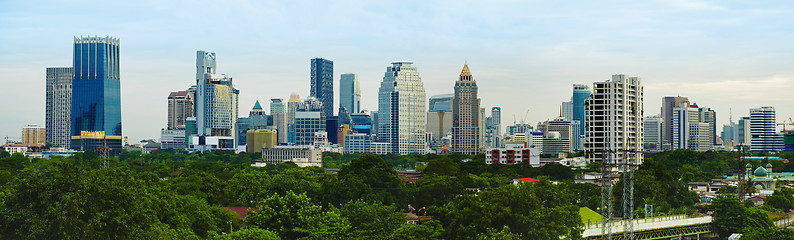 Image showing Panorama evening metropolis - Bangkok