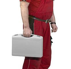 Image showing craftsman with case