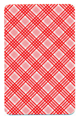 Image showing Cards cover closeup background texture red lines 