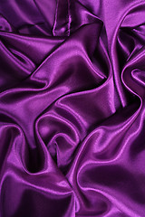 Image showing Smooth elegant lilac silk as background 