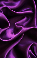 Image showing Smooth elegant lilac silk