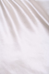 Image showing Smooth elegant white silk as wedding background 