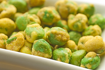 Image showing wasabi green peas