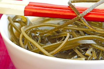 Image showing soup with seaweed 