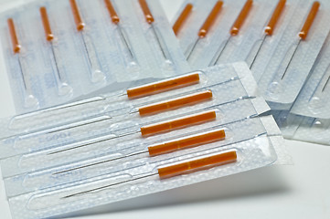 Image showing acupuncture needle one-way