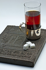 Image showing tea with tea-brick