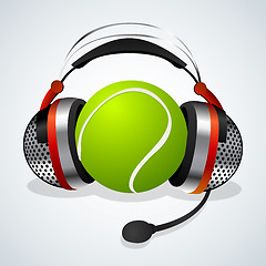 Image showing Tennis comentator