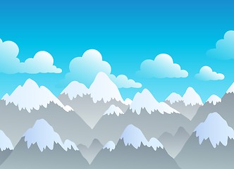 Image showing Mountain theme landscape 3