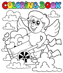 Image showing Coloring book Valentine theme 3