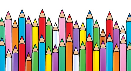 Image showing Various crayons image 1