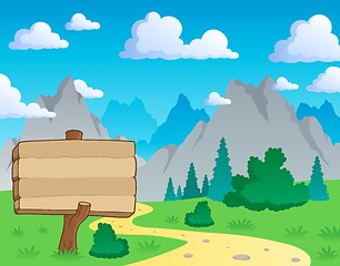 Image showing Mountain theme landscape 2