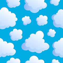 Image showing Seamless background with clouds 2