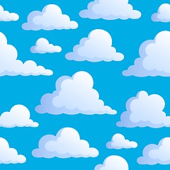 Image showing Seamless background with clouds 3