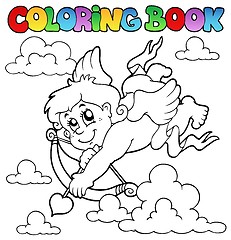 Image showing Coloring book Valentine theme 2