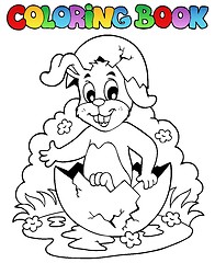 Image showing Coloring book with Easter theme 5