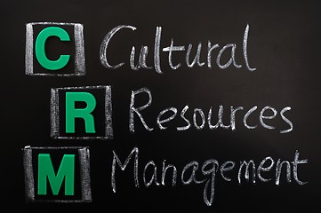 Image showing Acronym of CRM - Cultural Resources Management
