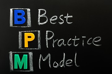 Image showing Acronym of BPM - Best Practice Model