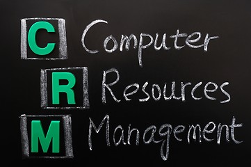 Image showing Acronym of CRM - Computer Resources Management