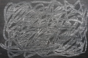 Image showing Dirty blackboard 